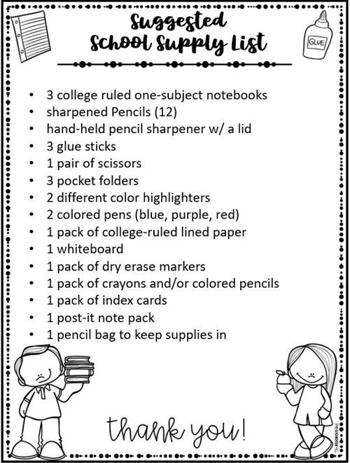 supplies